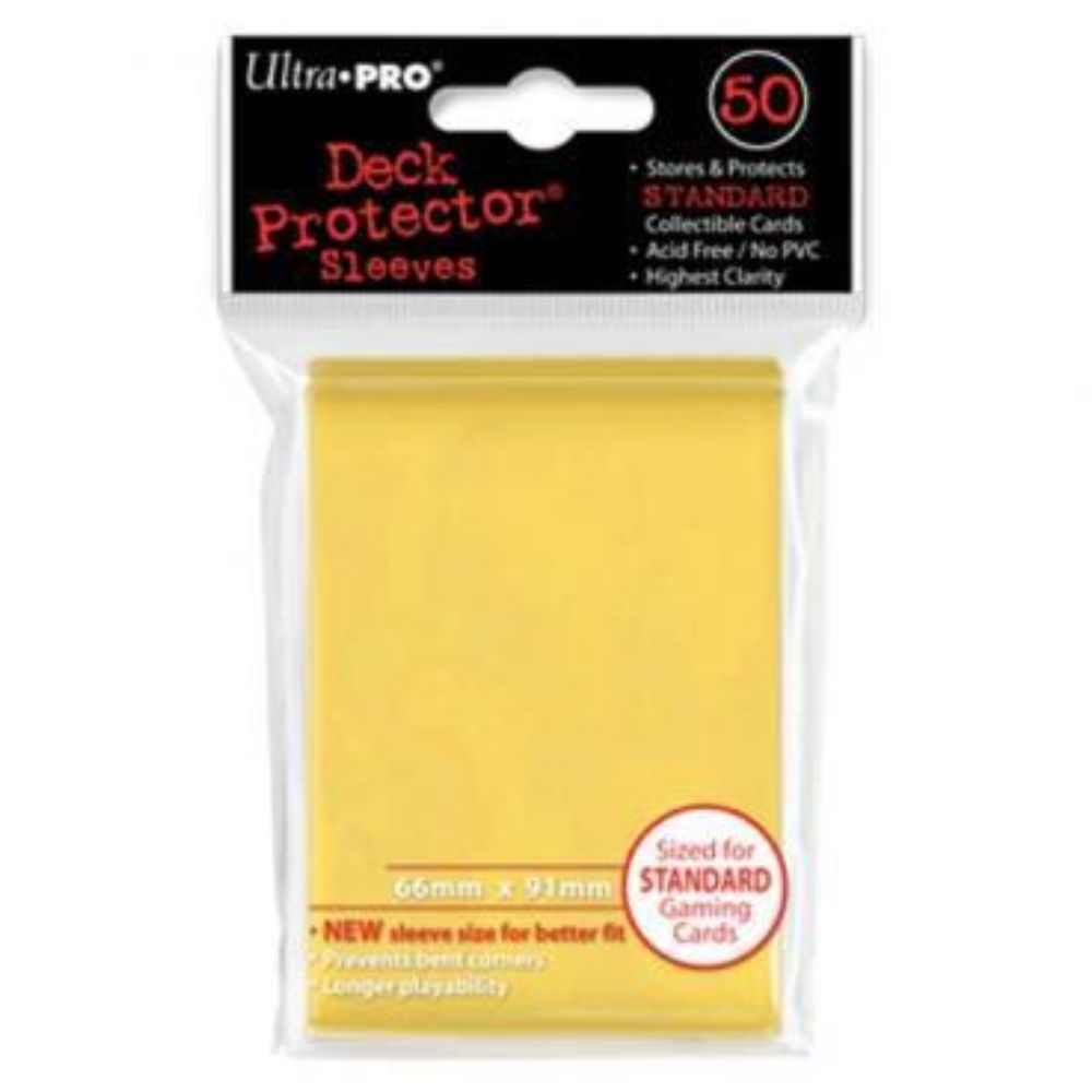 Ultrapro Yellow Deck Protector (Regular - 50 Ct) image 0