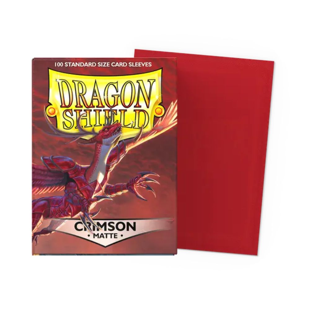 Dragon Shield Sleeves: Standard Matte - Crimson 100CT image 0