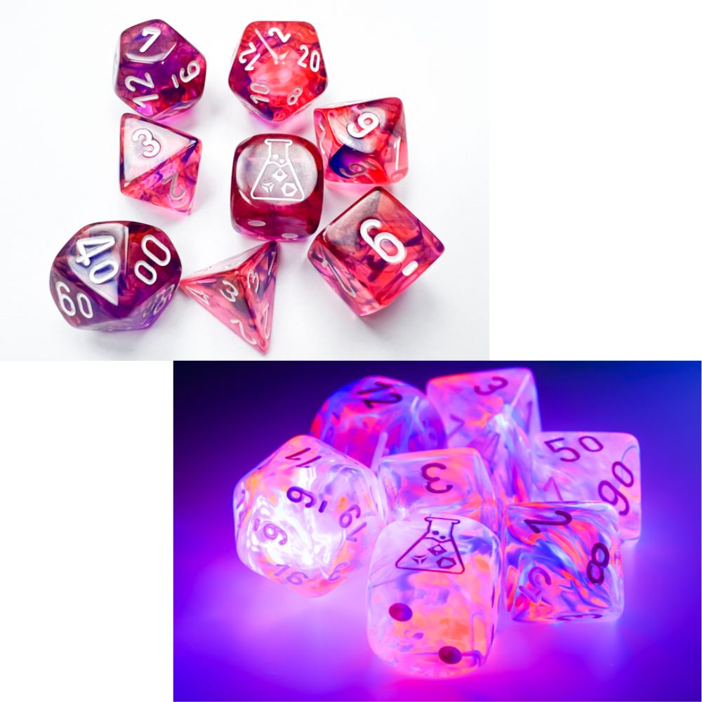Nebula Black Light Special/White 7 Die Set with Bonus Die / CHX30057 image 0