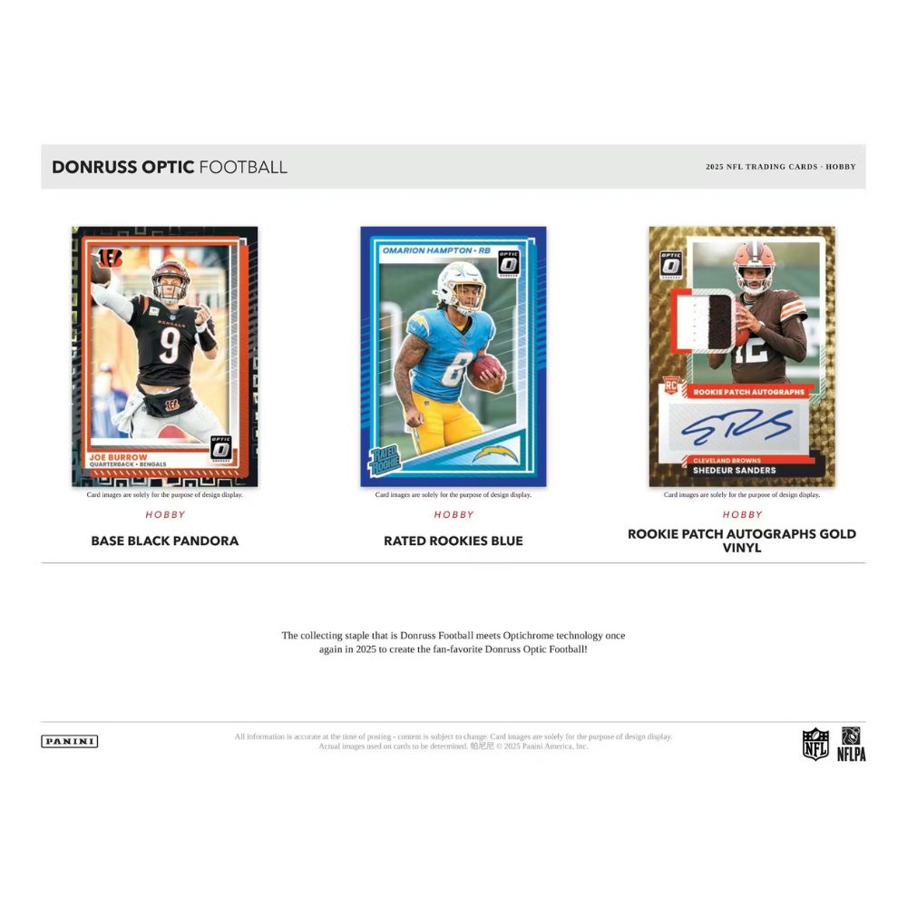 2025 Panini Donruss Optic Football Hobby Box