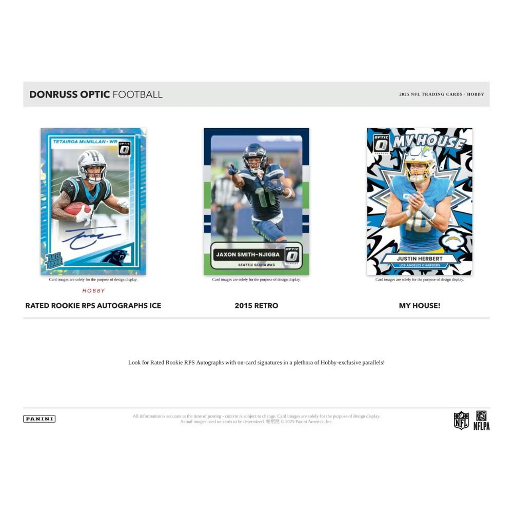 2025 Panini Donruss Optic Football Hobby Box