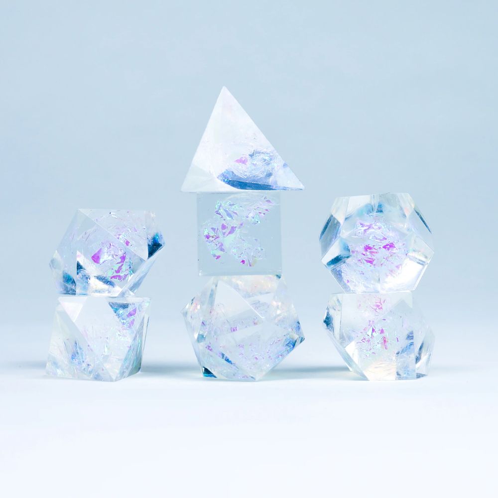 Sirius Dice - Cloak and Dagger Clear Dice Set image 1