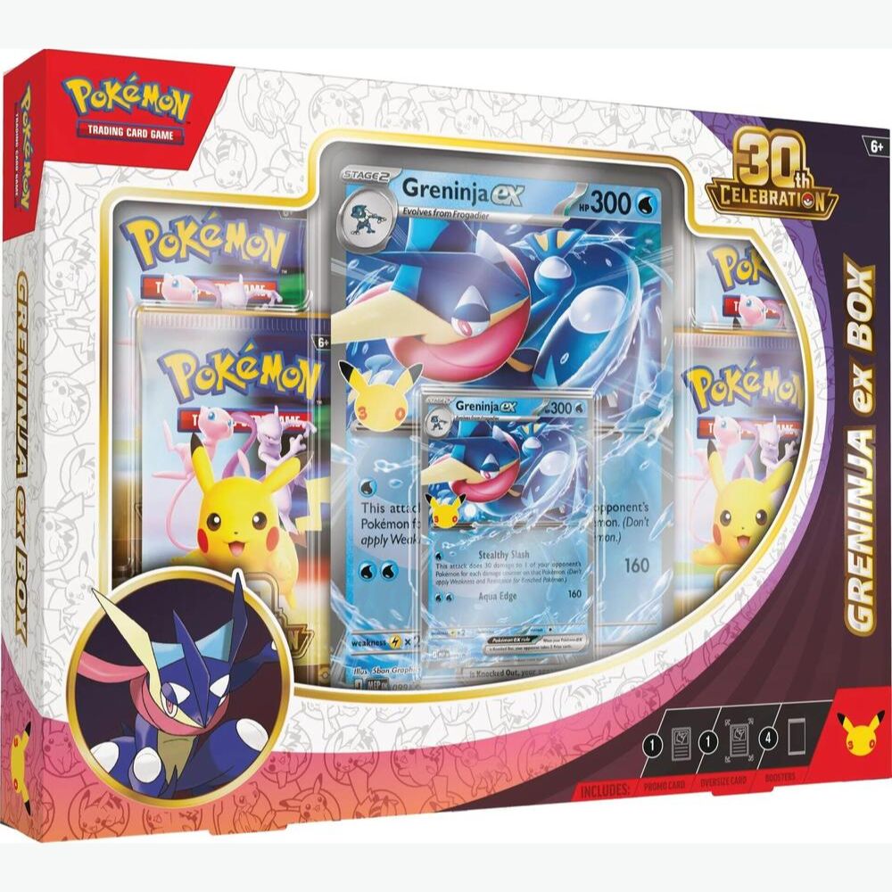 Pre-Order 9/16/26 Release: 30th Celebration Greninja ex Collection Box