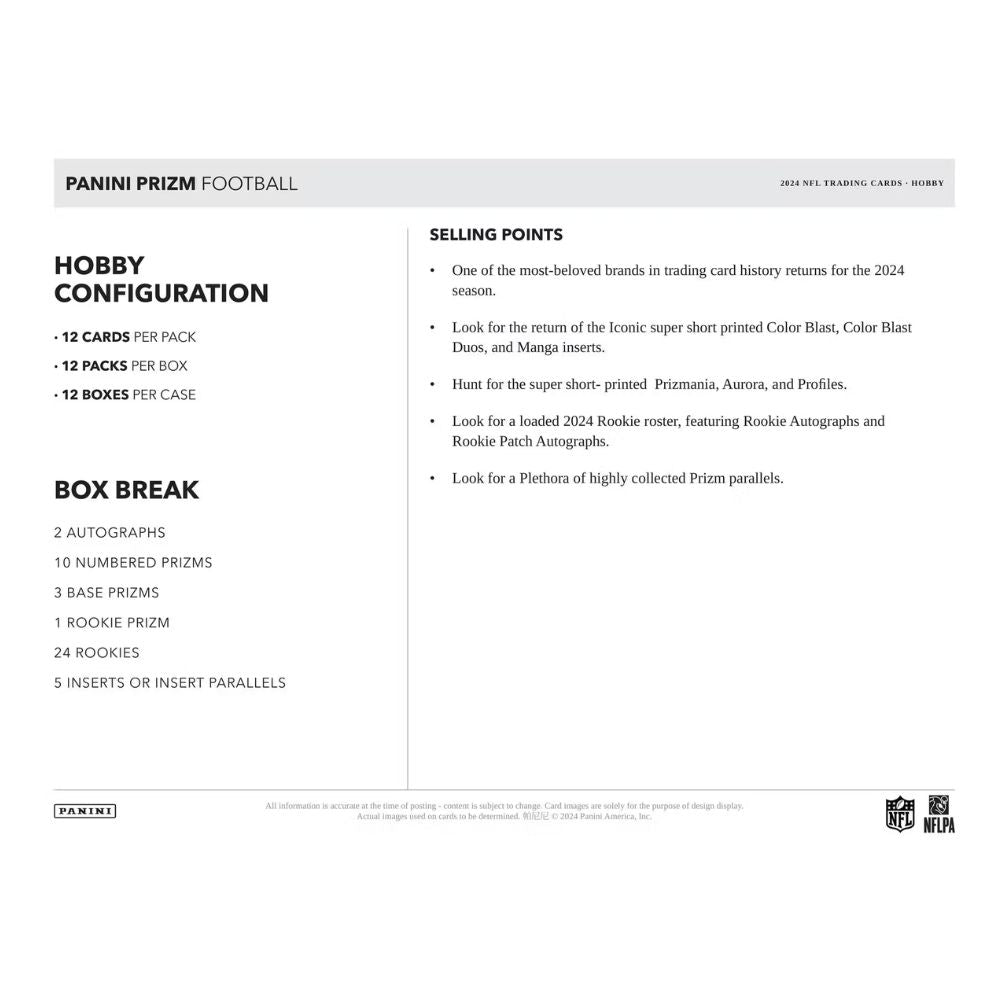 2024 Panini Prizm Football Hobby Box image 4