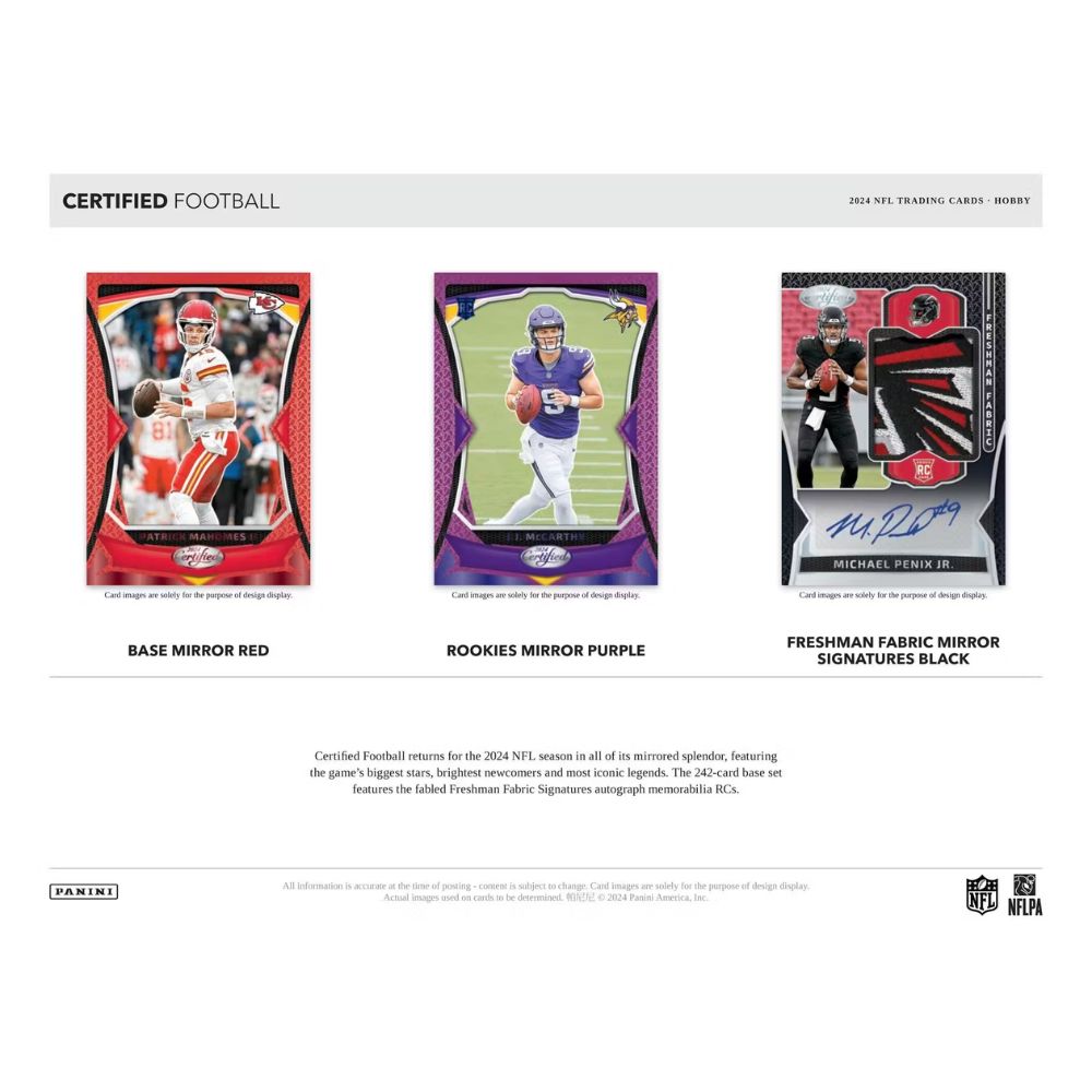2024 Panini Certified Football Hobby Box2024 Panini Certified Football Hobby Bo image 2