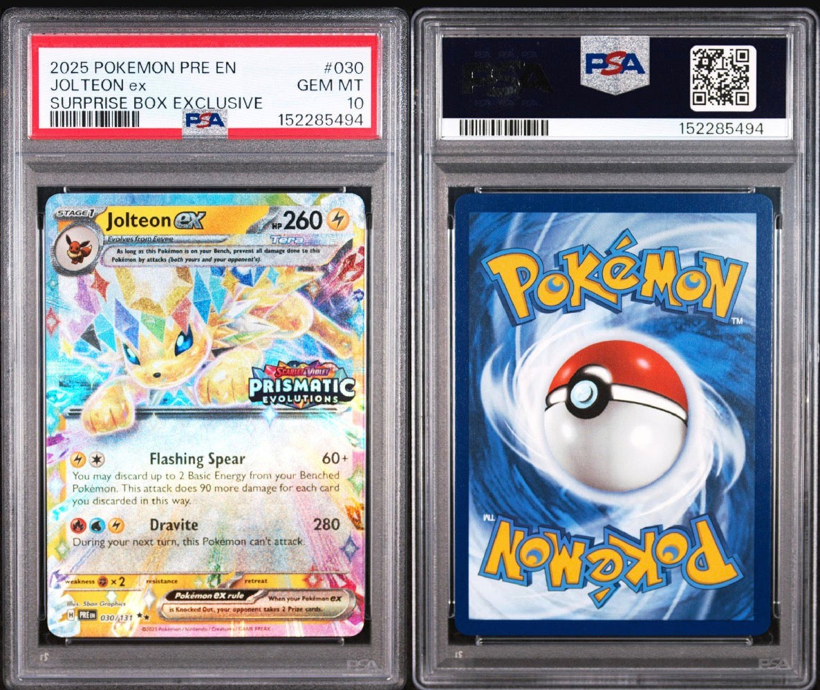 Prismatic Evolutions #30 Jolteon Surprise Box Exclusive PSA 10