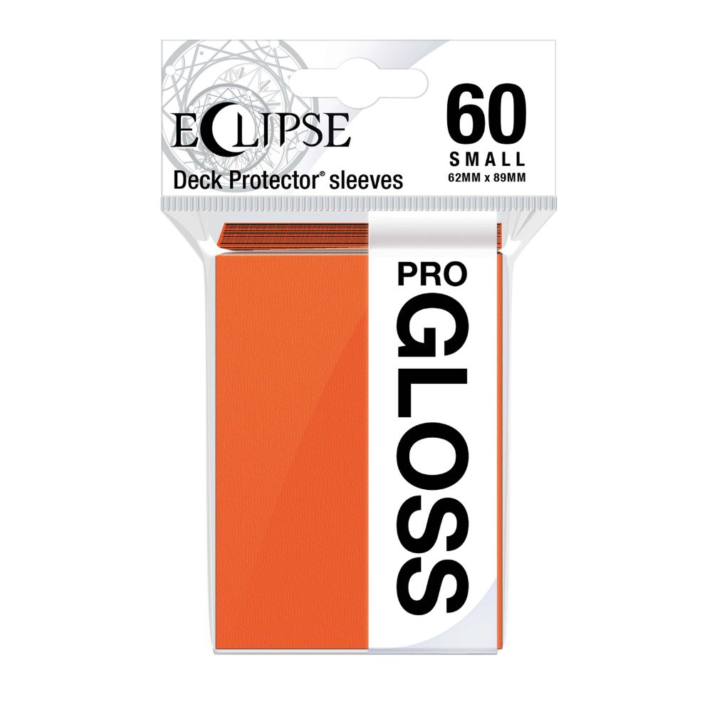 Ultra Pro Sleeves Small Eclipse Gloss Pumpkin Orange 60 Count image 0