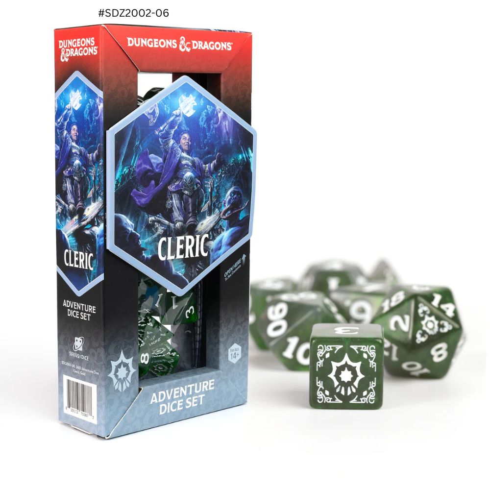Dungeons & Dragons Adventure Dice - Cleric: Green | Sirius Dice image 0