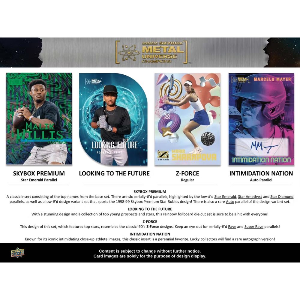 2022 Upper Deck Skybox Metal Universe Champions Hobby Box image 3