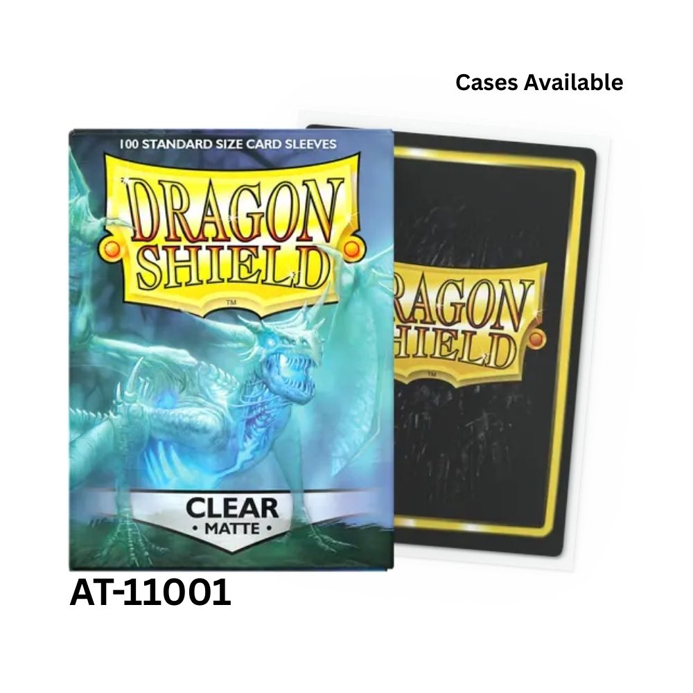 Dragon Shield Sleeves: Standard Matte - Clear 100CT - # AT-11001