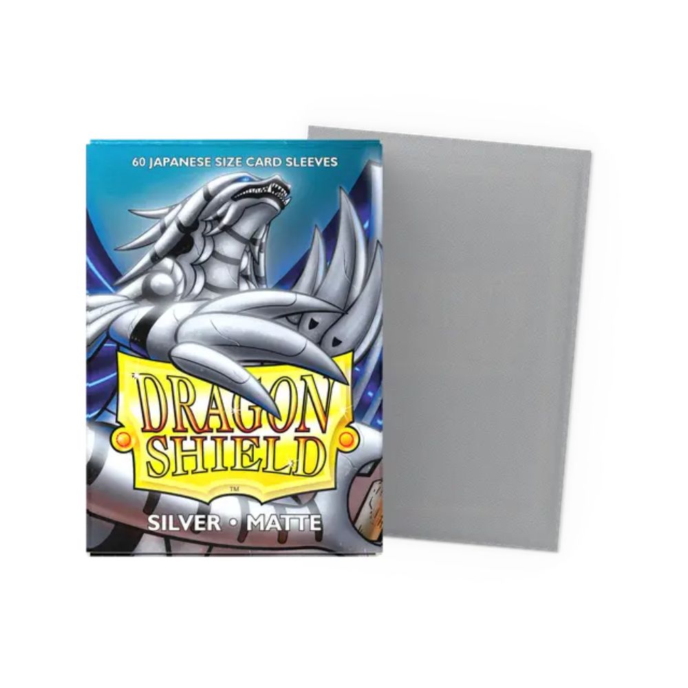 Dragon Shield Sleeves: Japanese Matte - Silver 60CT / # AT-11108