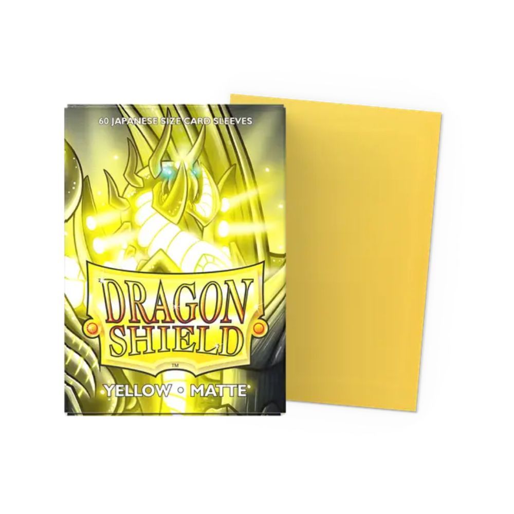 Dragon Shield Sleeves: Japanese Matte - Yellow 60CT / # AT-11114