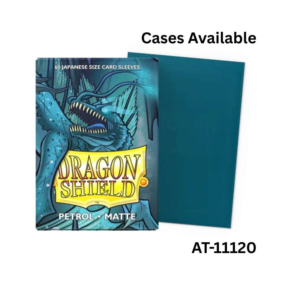 Dragon Shield Sleeves: Japanese Matte - Petrol 60CT / # AT-11120