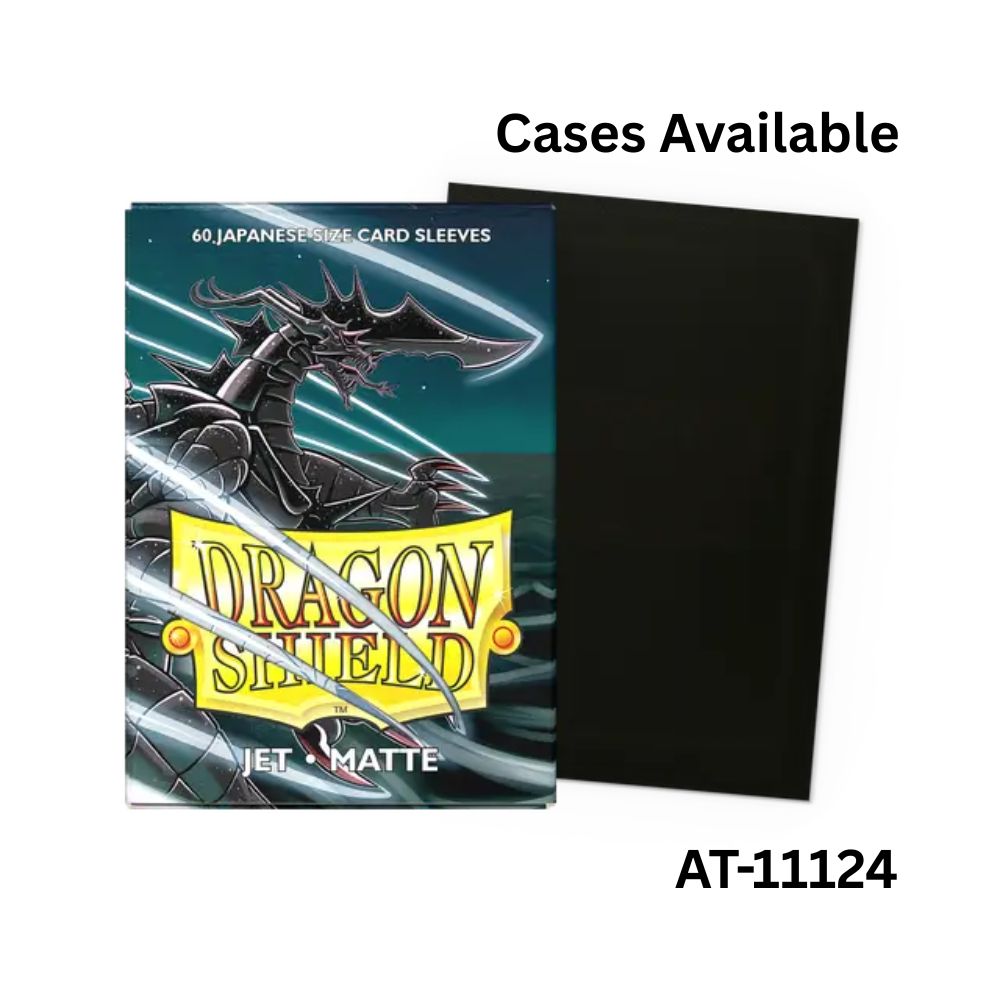 Dragon Shield Sleeves: Japanese Matte - Jet 60CT / AT-11124