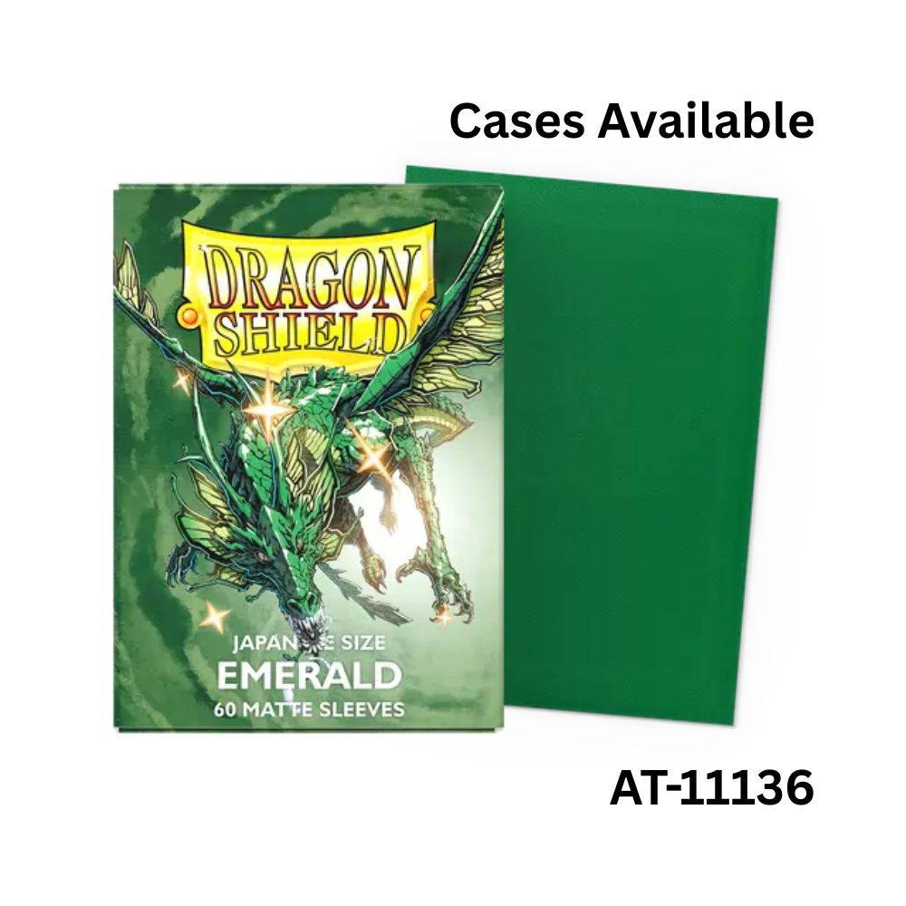 Dragon Shield Sleeves: Japanese Matte - Emerald 60CT / # AT-11136