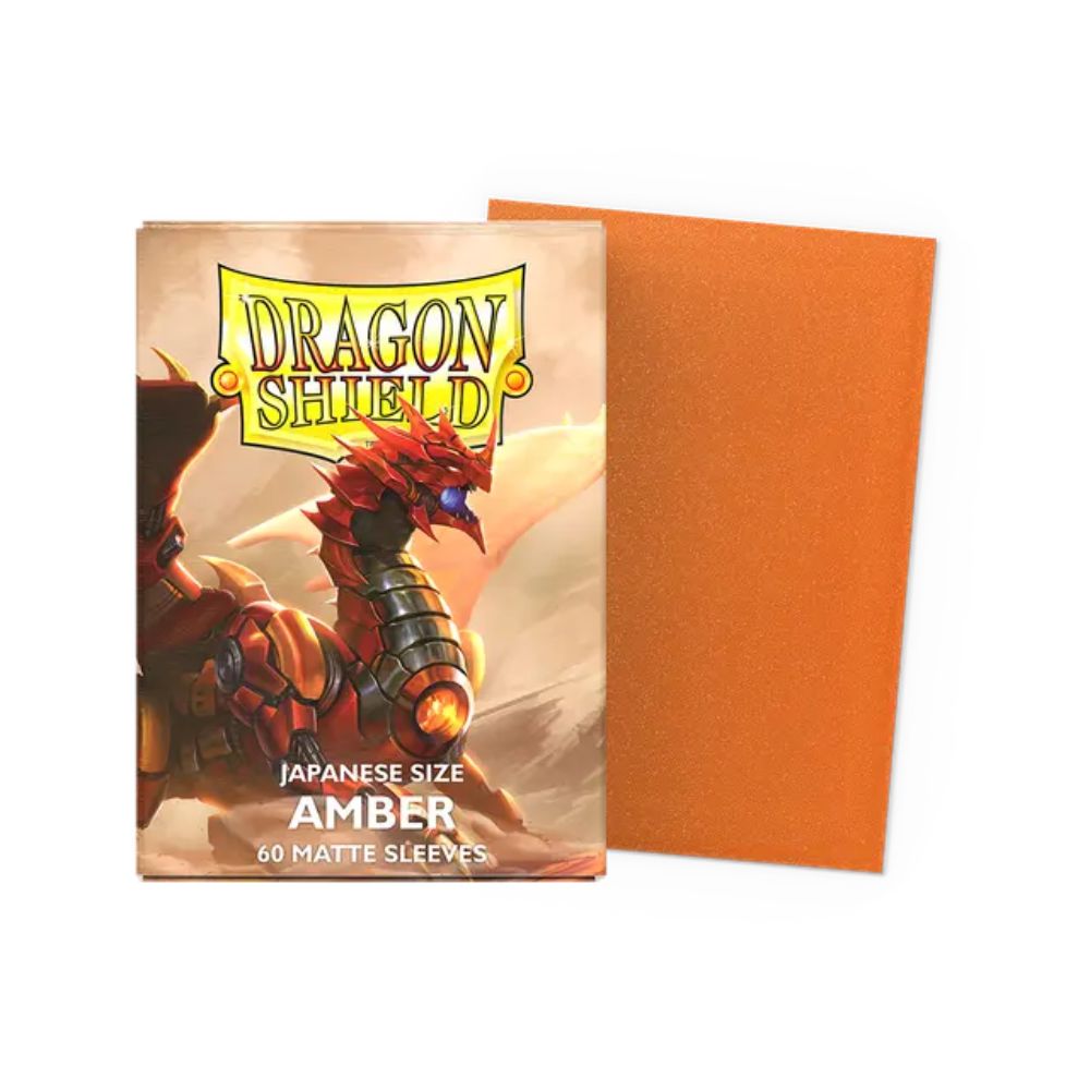 Dragon Shield Sleeves: Japanese Matte - Amber 60CT / # AT-11159