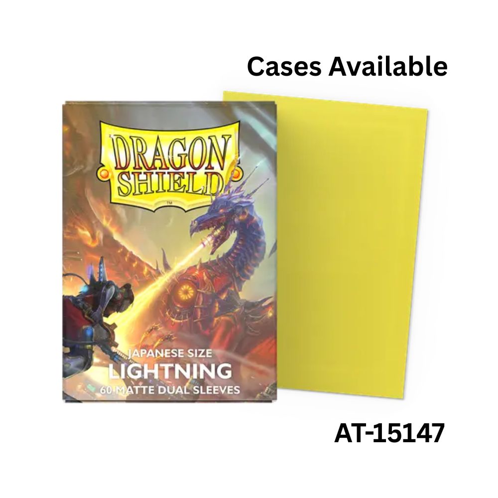 Dragon Shield Sleeves: Japanese Matte Dual - Lightning 60CT / # AT-15147
