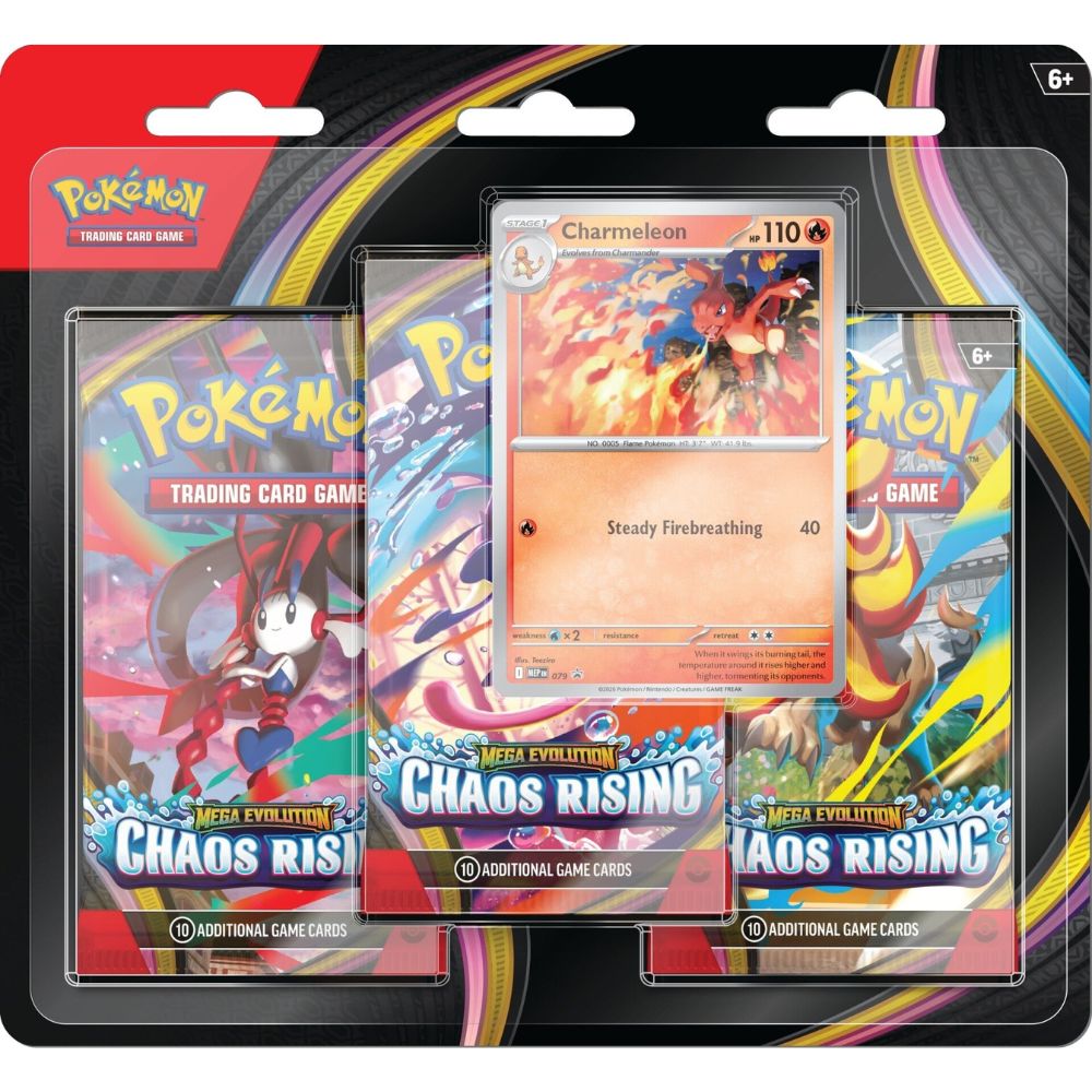 Mega Evolutions ME4 - Chaos Rising 3-Pack Blister