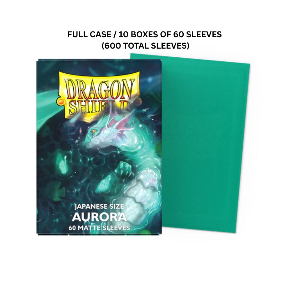 (X10) Dragon Shield Sleeves: Japanese Matte Player's Choice - Aurora 60CT / # AT-11158