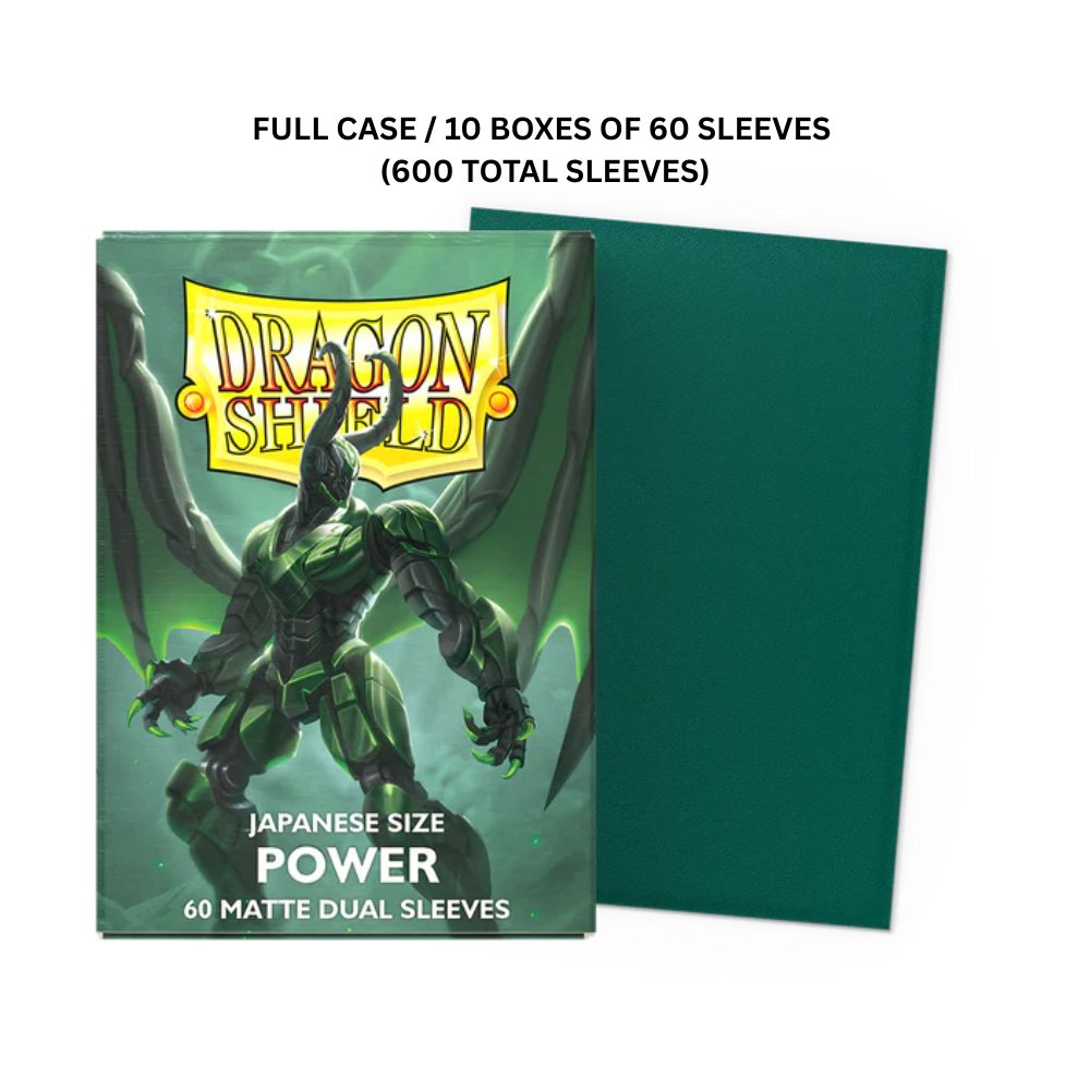 (X10) Dragon Shield Sleeves: Japanese Matte Dual - Power 60CT / # AT-15163