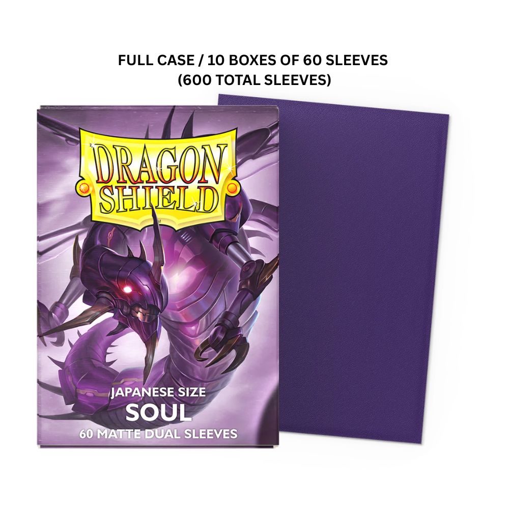 (X10) Dragon Shield Sleeves: Japanese Matte Dual - Soul 60CT / # AT-15162