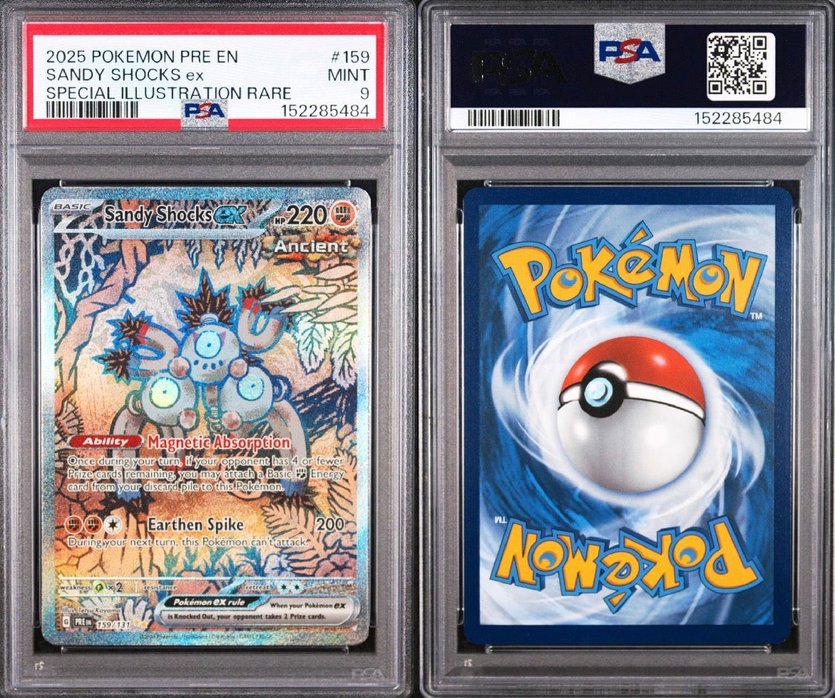 Prismatic Evolutions #159 Sandy Shocks ex Special Illustration Rare PSA 9