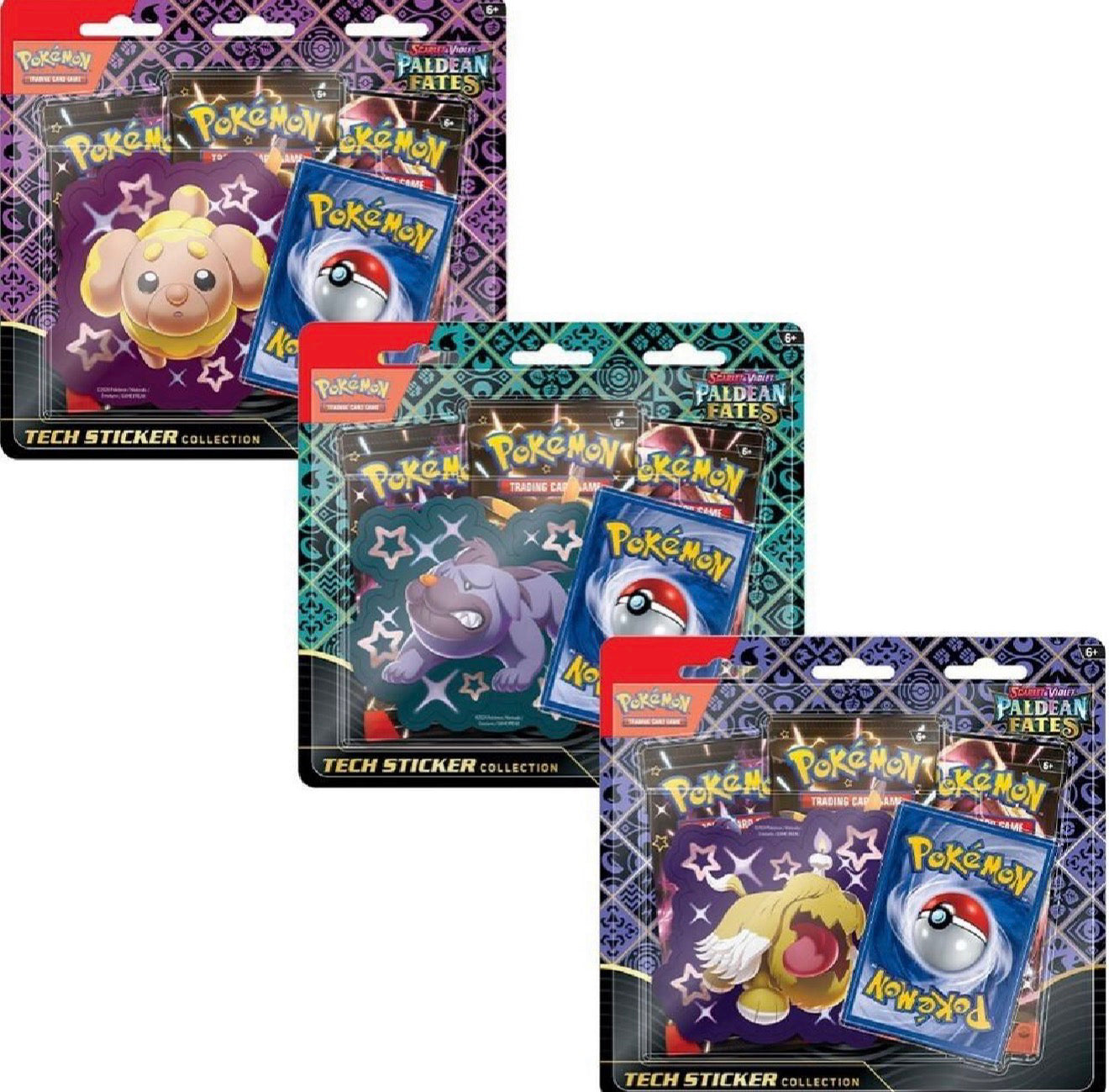 Paldean Fates Tech Sticker Collection / Randomly pulled Three Pack Blister