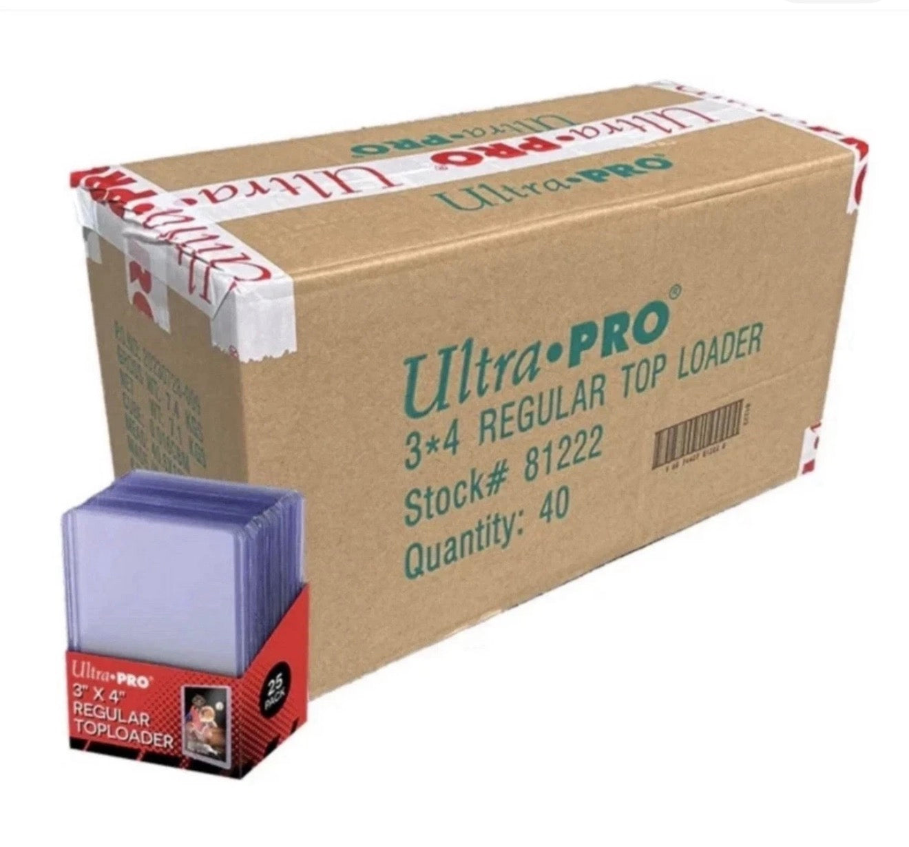 Ultra Pro 3" X 4" Clear Regular Toploader 25ct Top Loaders
