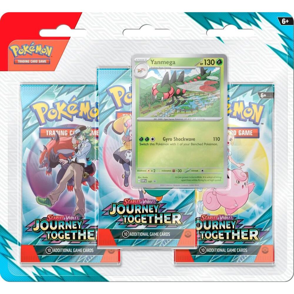 Journey Together 3 Pack Blister Scrafty or Yanmega