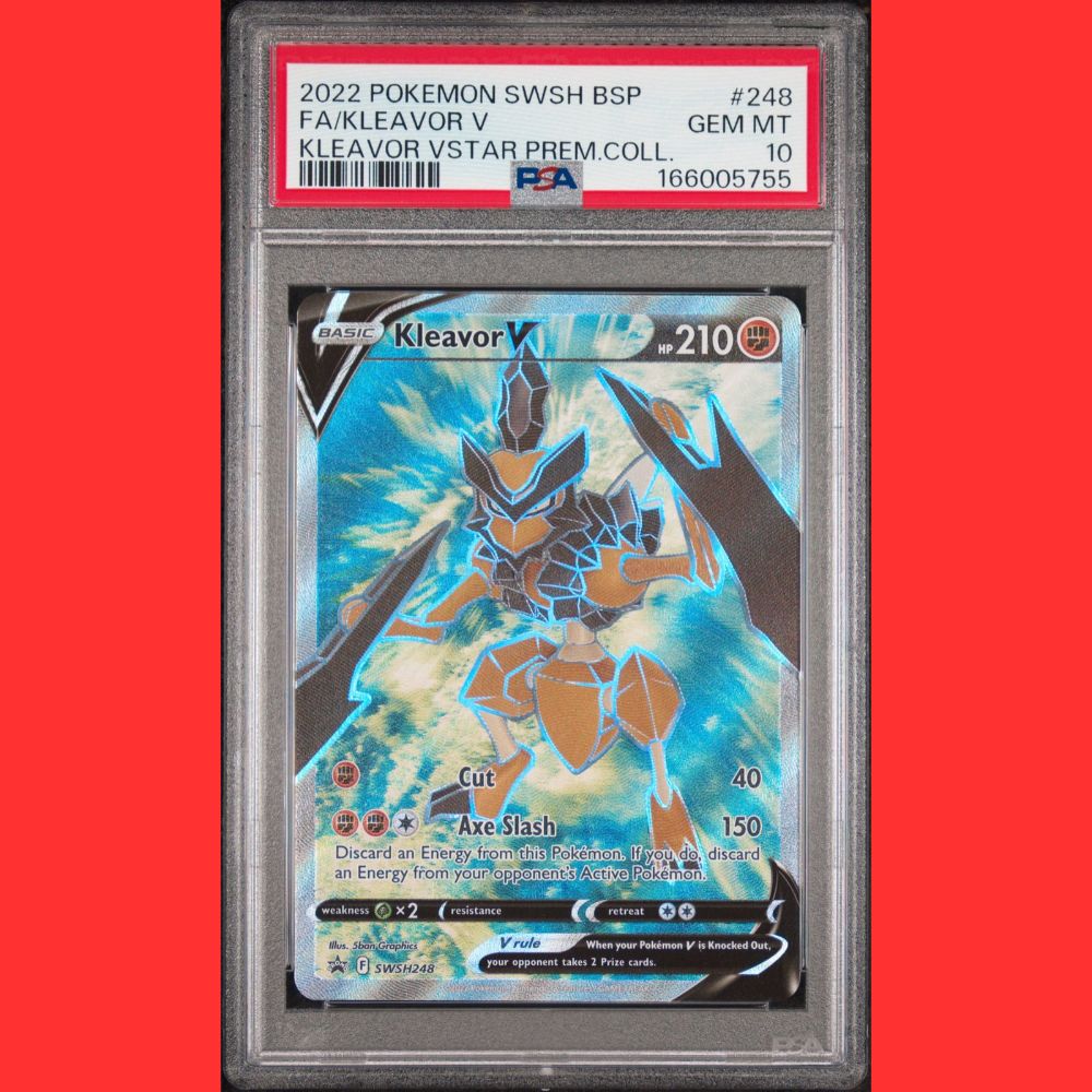 Pokemon SWSH Black Star Promo #248 Full Art/Kleavor V Kleavor VSTAR Premium Coll PSA 10