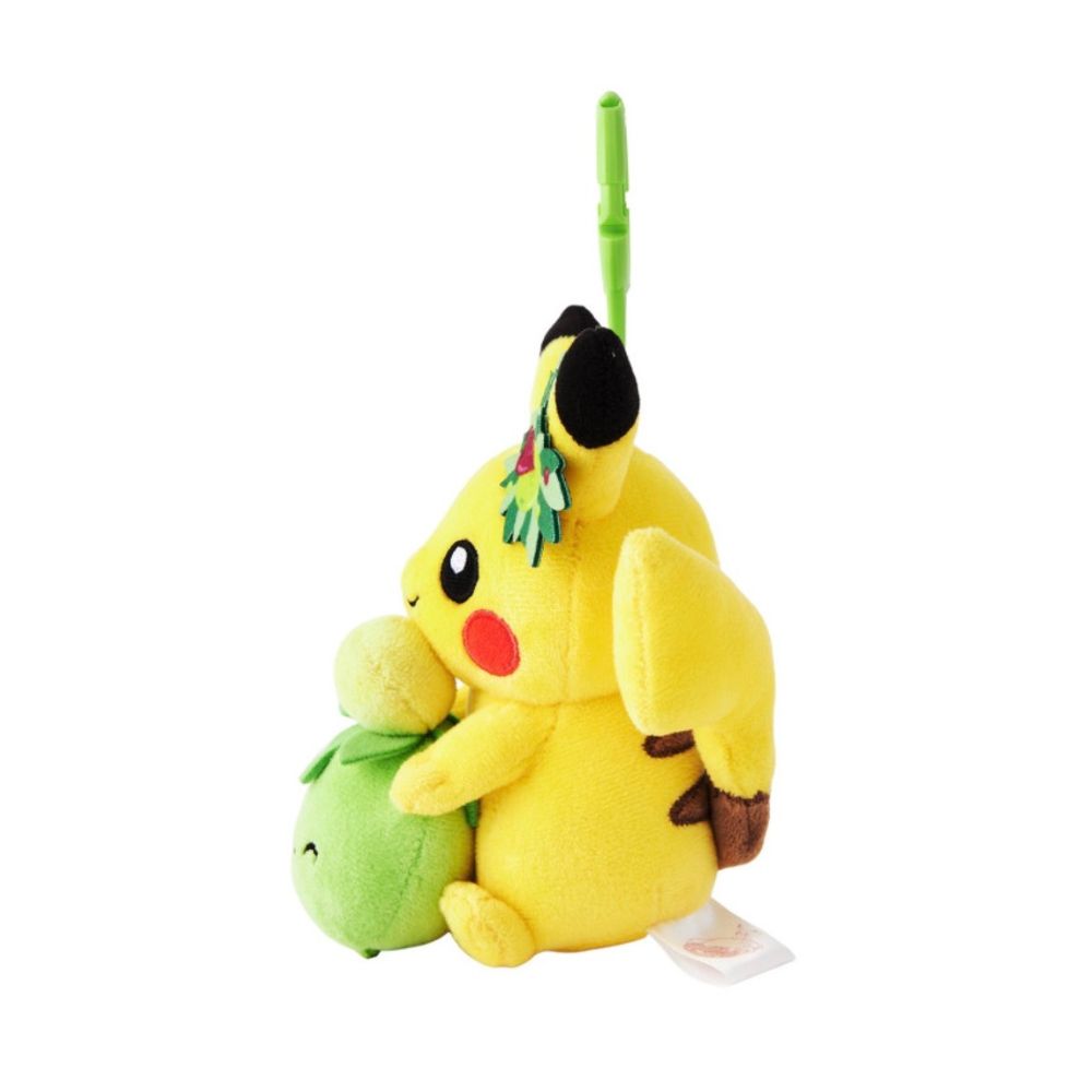 Plush Keychain Pikachu & Smoliv Pokémon Center Kagawa