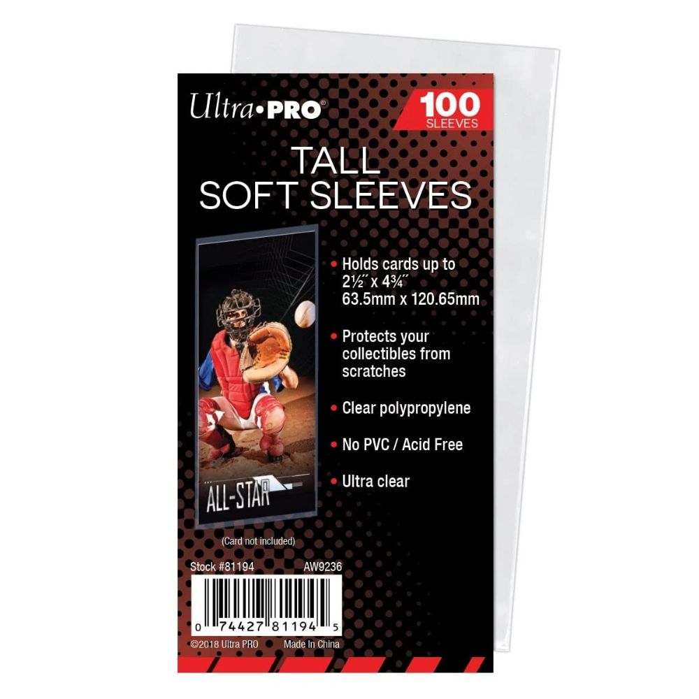 Ultra Pro Sleeves: Tall Soft 100CT