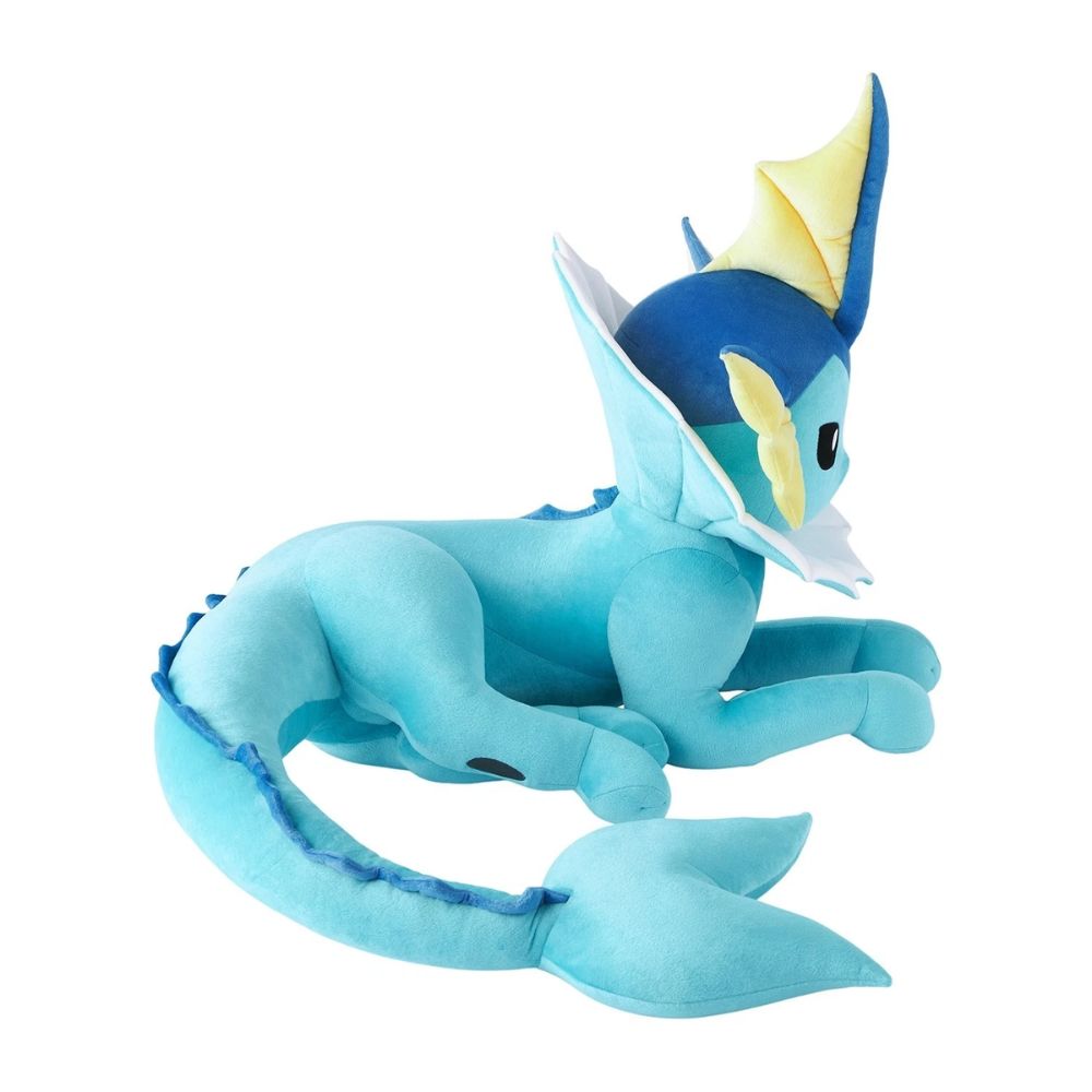 Pokemon Life Size VAPOREON Jumbo Plush Doll Lying Down Japan Genuine