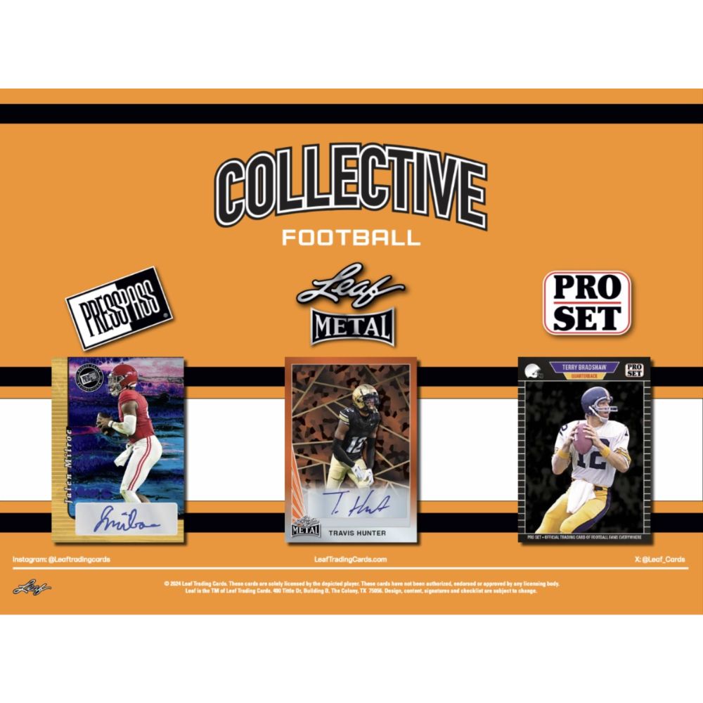 2024 Leaf Collective Football Hobby Box image 0