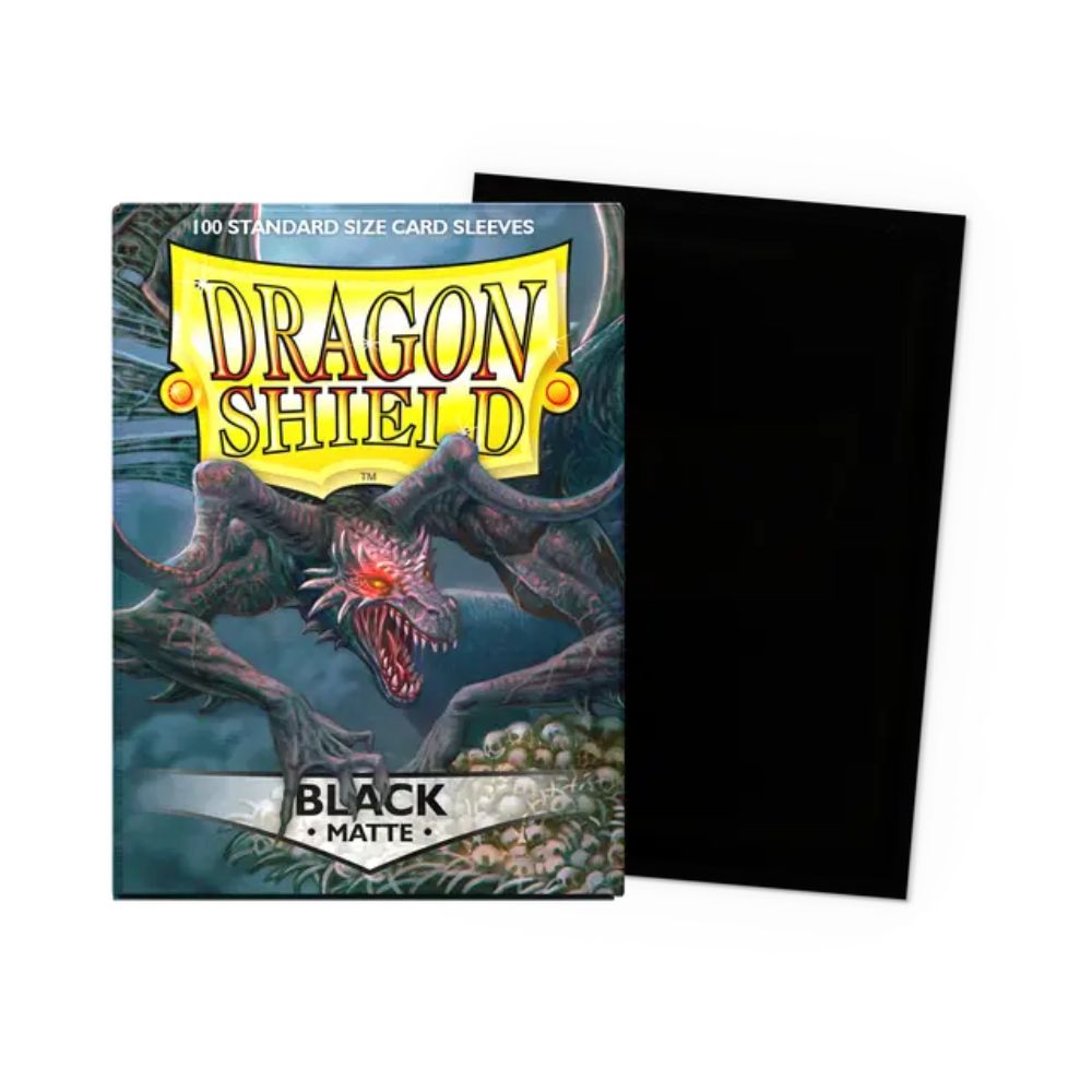 Dragon Shield Sleeves: Standard Matte - Black 100CT Item # AT-11002 image 0