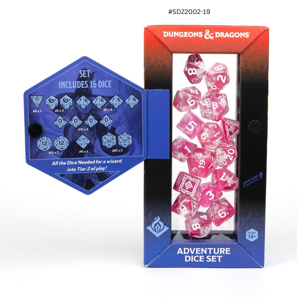 Dungeons & Dragons Adventure Dice - Wizard: Fuchsia | Sirius Dice image 1