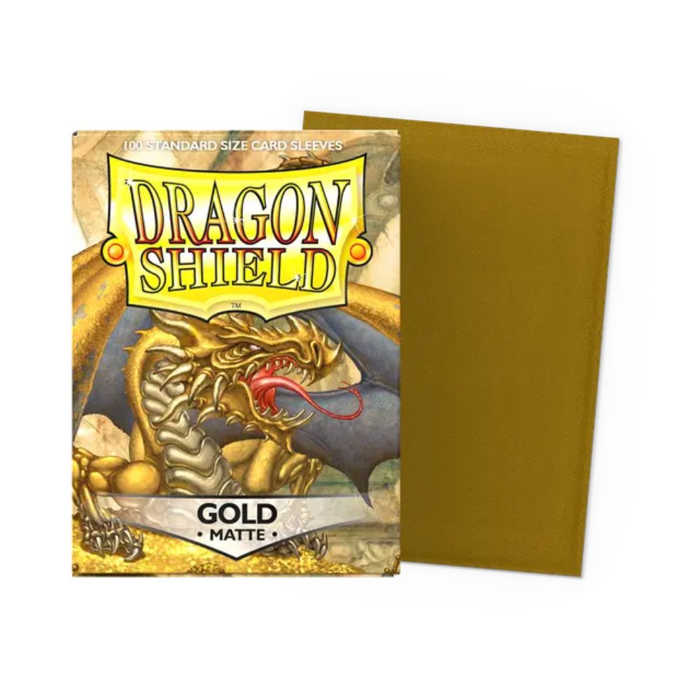 Dragon Shield Sleeves: Standard Matte - Gold 100CT image 0