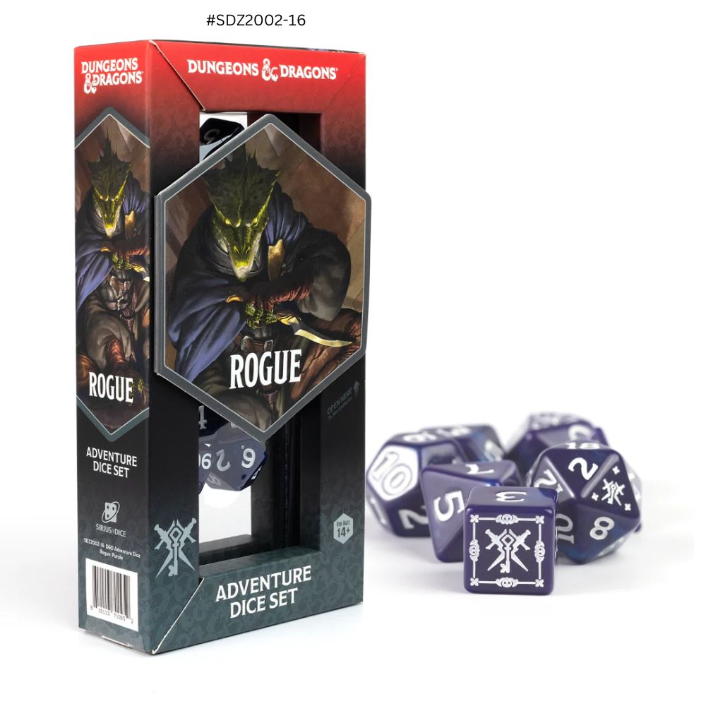 Dungeons & Dragons Adventure Dice - Rogue: Purple | Sirius Dice image 0
