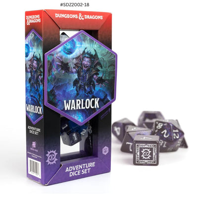 Dungeons & Dragons Adventure Dice - Warlock: Purple | Sirius Dice image 0