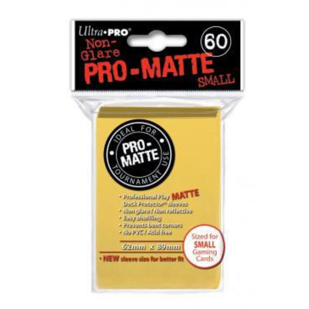 Ultra Pro Deck Protector Small Yellow Pro-Matte image 0