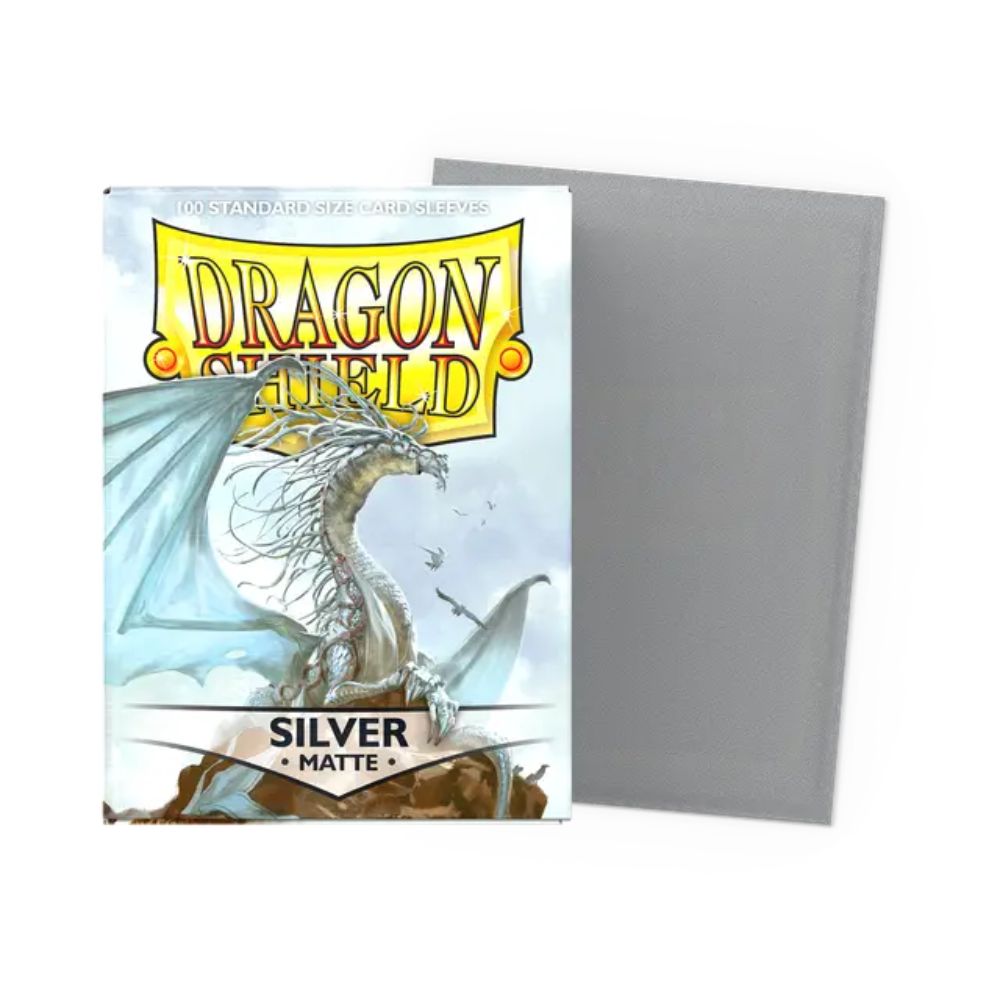 Dragon Shield Sleeves: Standard Matte - Silver 100CT image 0
