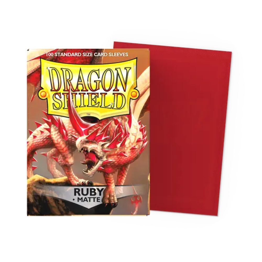 Dragon Shield Sleeves: Standard Matte - Ruby 100CT image 0