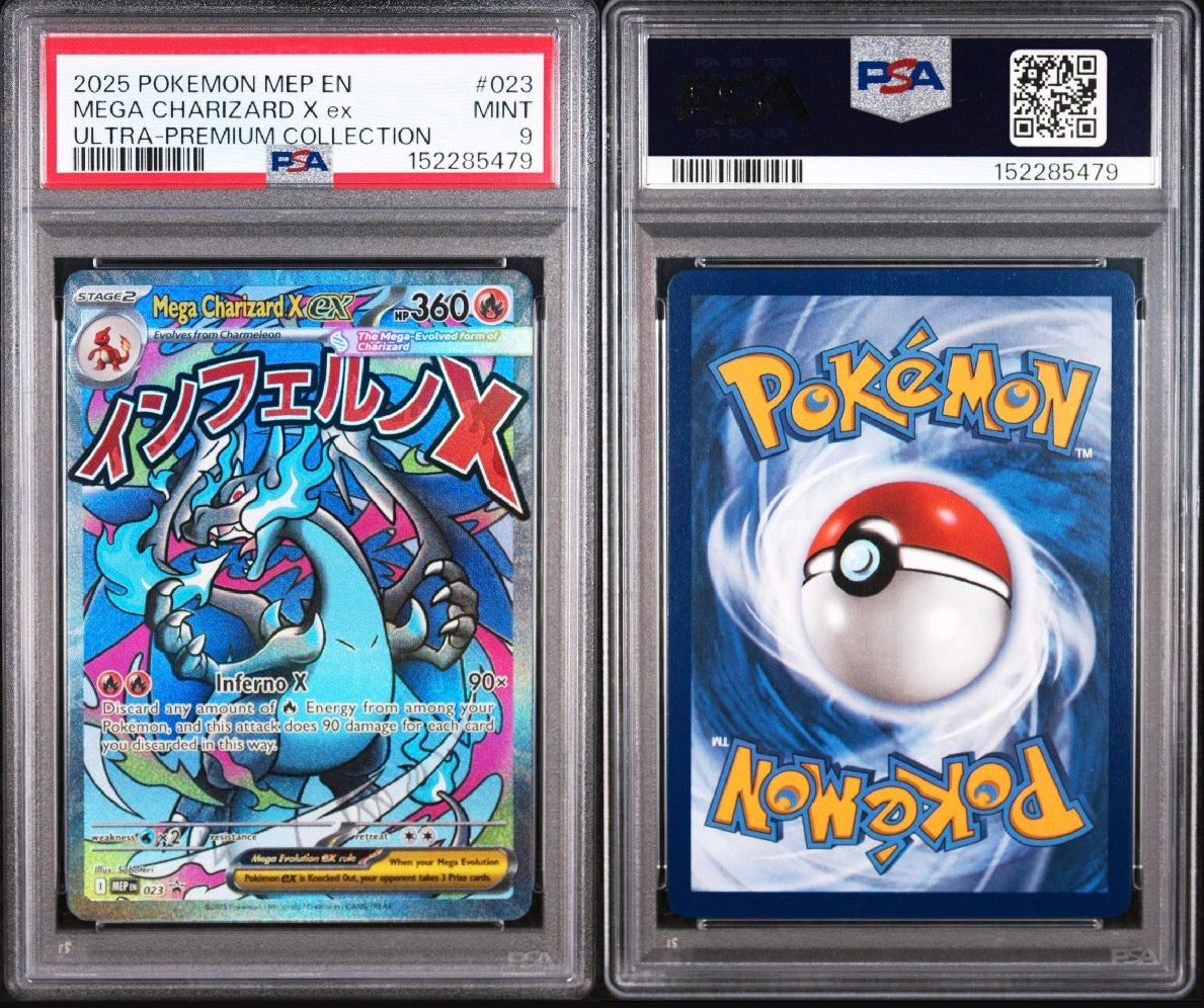 Mega Charizard X EX 023 Ultra Premium Collection Black Star Promo Pokemon PSA 9