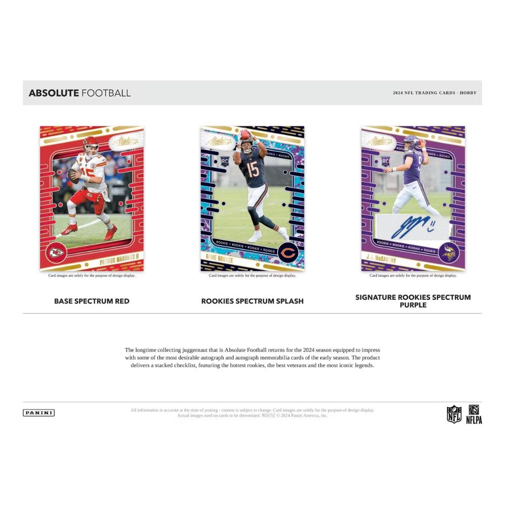 2024 Panini Absolute Football Hobby Box image 1