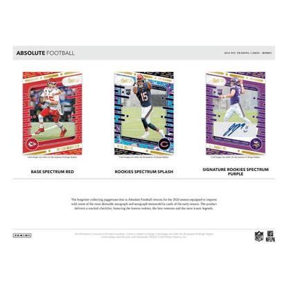 2024 Panini Absolute Football Hobby Box image 1
