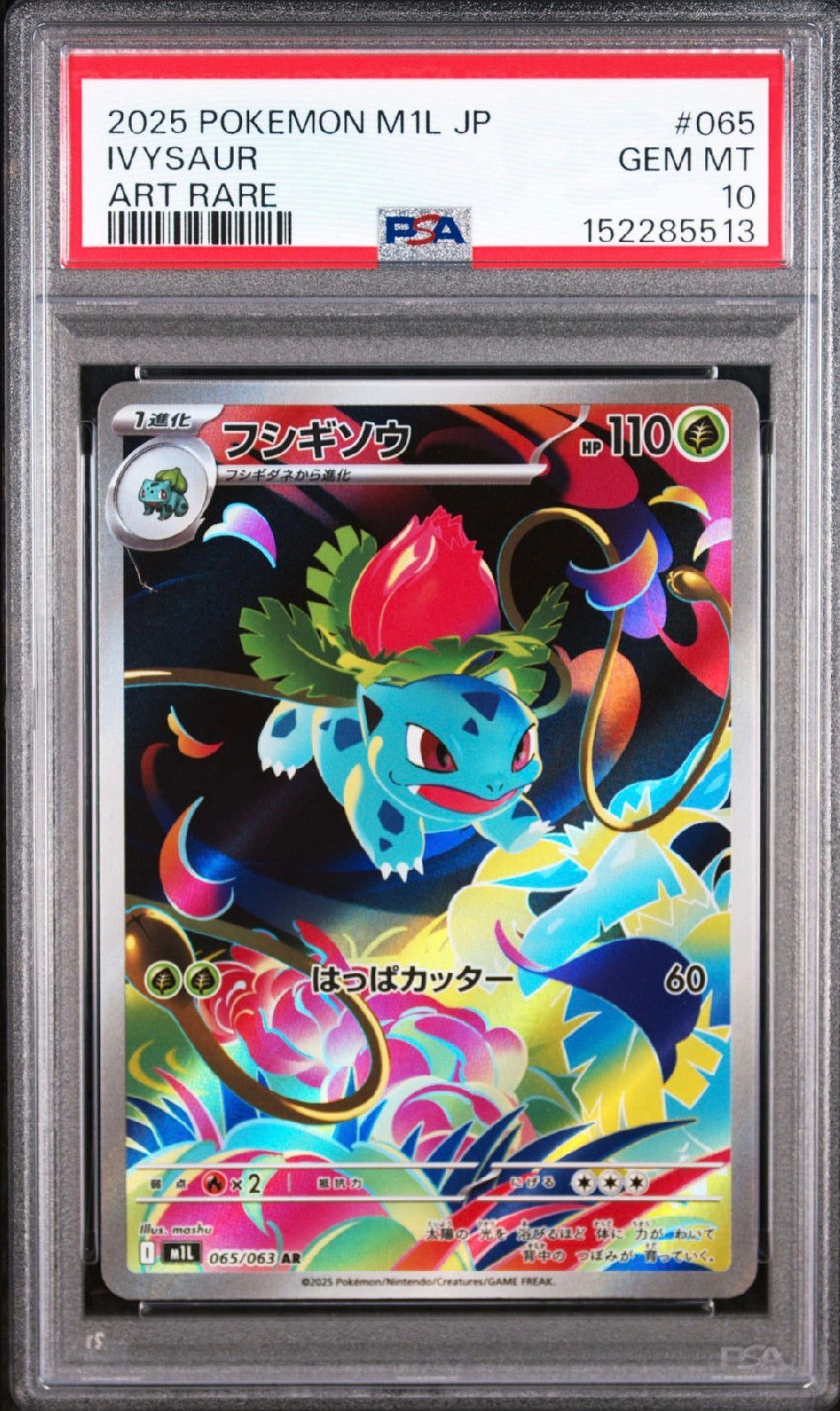 Mega Brave  #065 Ivysaur Art Rare Japanese PSA 10