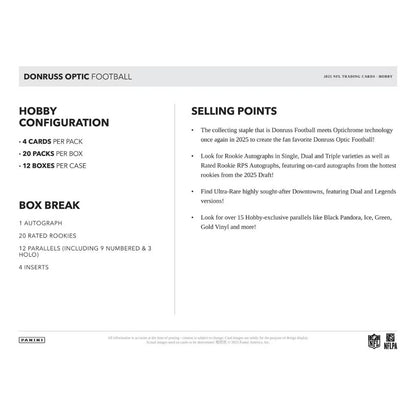 2025 Panini Donruss Optic Football Hobby Box