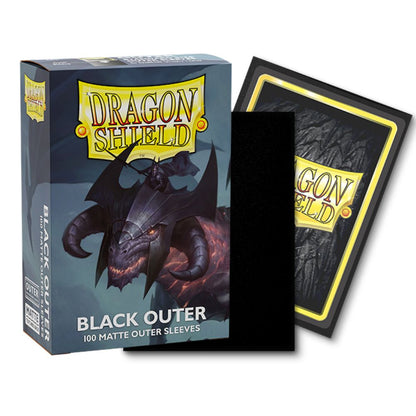 Dragon Shield Sleeves: Outer Sleeves Standard Matte - Black 100CT # AT-13003 image 0
