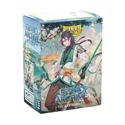 Grand Archive - Jin, Fate Defiant - Matte Art Sleeves - Standard Size image 0