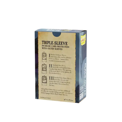 Dragon Shield Sleeves: Outer Sleeves Standard Matte - Black 100CT # AT-13003 image 1